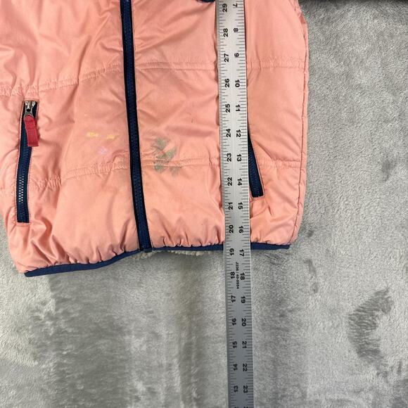 Patagonia Girls Reversible Tribbles Hoody Jacket Sherpa Puffer Coat Size 5T - Picture 8 of 8